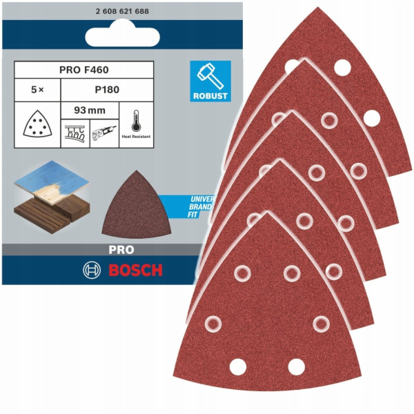Brusný list Bosch Delta F460 Best for Wood and Paint, bal...