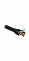 UTP kabel PlanetElite, Cat5E, drát, dvojitý venkovní PE+PE, černý, 305m, cívka