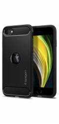 Ochranný kryt Spigen Rugged Armor pro Apple iPhone SE 2020 černý
