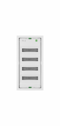 Elektro-Plast Modulární rozvaděč 4 x 14, pod omítku, bílé ocelové dveře IP30 MSF RP IP30 N+PE MSF-U-56 (2004-00)