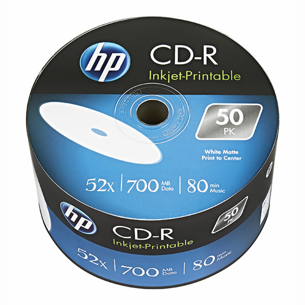 HP CD-R  Printable  CRE00070WIP-3, 69301