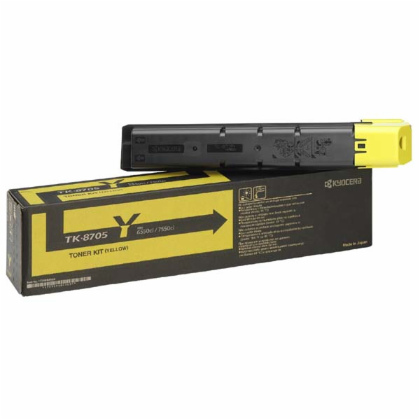Kyocera toner TK-8705Y žlutý na 30 000 A4 (při 5% pokrytí...