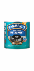 Emailová barva Hammerite Satin, 2,5 l, černá