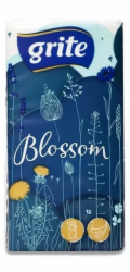Jednorázové kapesníčky GRITE BLOSSOM, 3 vrstvy, 10 ks.