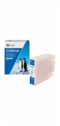 G&G Kompatibilní inkoust / inkoust s C13T907240, NP-E-9072C, azurová