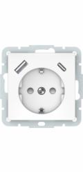 Zásuvka+A+C VILMA QR1000, bílá