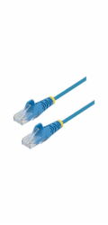 Startech 1m Slim LSZH CAT6 Ethernet Cable, 10 Gigabit Snagless RJ45 100W PoE Patch Cord, CAT 6 10GbE UTP Network Cable w/Strain Relief, Blue, ETL, Low Smoke Zero Halogen - Category 6 - 28AWG (N6PAT100