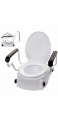 Přídavná sedátková podložka na toaletu s držadly ACTIONMED