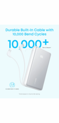 Powerbanka&nbsp;Anker&nbsp;Zolo&nbsp;20000mAh,&nbsp;22,5W&nbsp;s&nbsp;kabelem&nbsp;USB-C&nbsp;bílá
