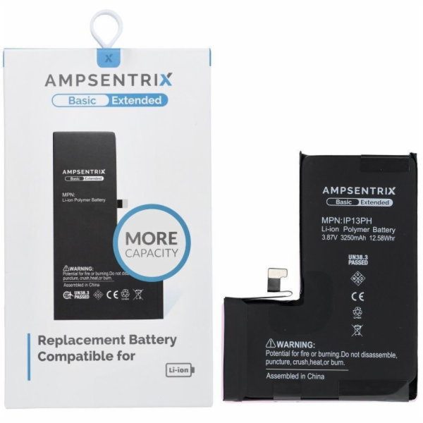 NoName Základní baterie AmpSentrix pro iPhone 13 Pro (zvý...