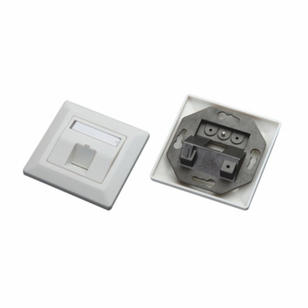 XtendLan Zásuvka 1x RJ-45, neosazená, pod omítku, šikmý v...