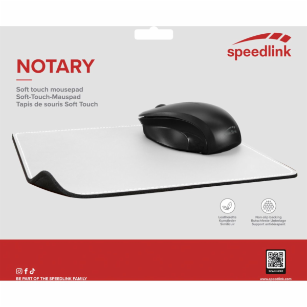 Speedlink NOTARY Soft Touch Mousepad, white