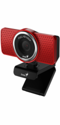 GENIUS webová kamera ECam 8000/ červená/ Full HD 1080P/ USB-C/ USB/ mikrofon