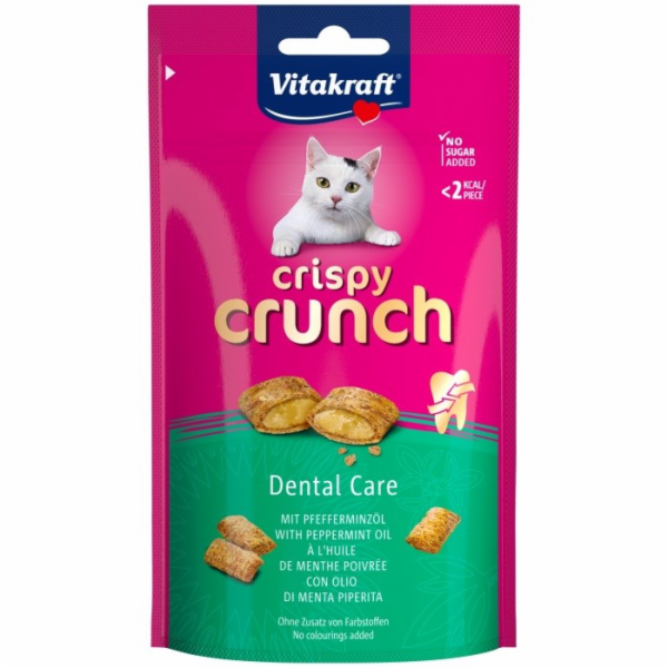 VITAKRAFT Crispy Crunch Dental - pamlsek pro kočky - 60g