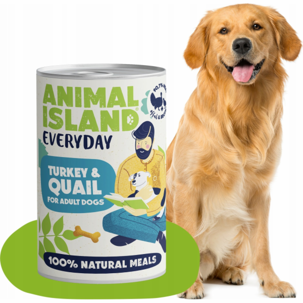 ANIMAL ISLAND Everyday Turkey and quail - vlhké krmivo pr...