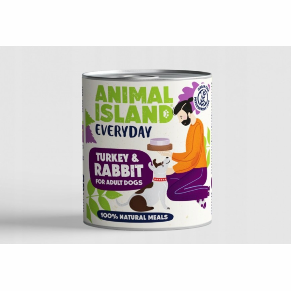 ANIMAL ISLAND Everyday Turkey and rabbit - vlhké krmivo p...