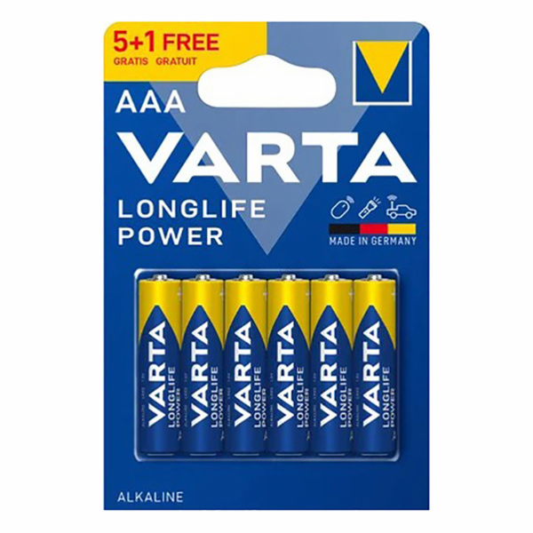 baterie Varta 1,5  AAA  6-pack  blistr/V