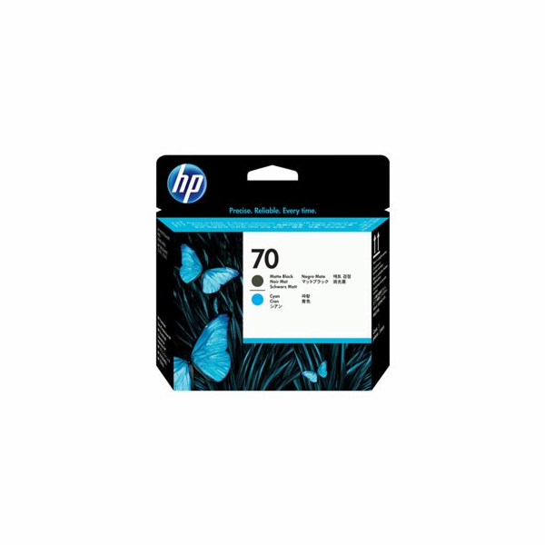 HP 70 Black matte + Cyan DJ Printhead, C9404A