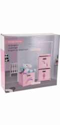 Storage Solutions Úložná řešení Police s textilními nádobami do dětského pokoje