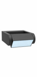 Domoletti Dveřní lampa, 7W, LED, IP65, černá, 18 cm