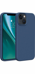 Silikonové TPU pouzdro Etteri pro iPhone 14 tmavě modré