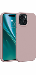 Silikonové TPU pouzdro Etteri pro iPhone 15 světle růžové