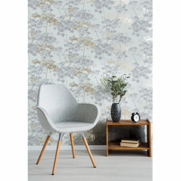 Tapeta SUPERFRESCO, vinylová, zlatá/bílá