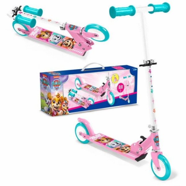 Pulio&nbsp;Tlapková&nbsp;patrola&nbsp;růžová&nbsp;razítka&nbsp;dvoukolová&nbsp;koloběžka