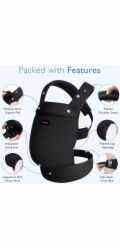 Momcozy nosítko pro novorozence až batolata, vzduchová síťovina, černé