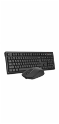 A4tech FG1200 FStyler, bezdrátový kancelářský set klávesnice s myší, 2,4G, černá