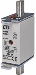 Eti-Polam Pojistková vložka KOMBI NH00C 100A gG/gL 500V WT-00C (004181214)