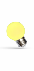 LED lampa, Spectrum, P45, 1W, E27, žlutá barva