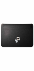 Karl Lagerfeld pouzdro Karl Lagerfeld Sleeve KLCS14SAKCPMK 14 černá/černá Saffiano Karl&Choupette