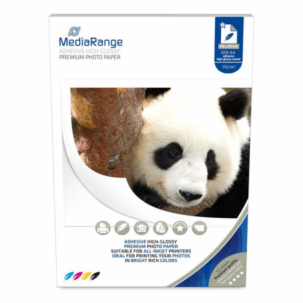 MEDIARANGE Fotopapier, lesklý, le115 g/m2, A4,50ks