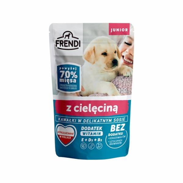 FRENDI Junior Kousky v jemné omáčce s telecím masem - Mok...