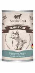 NATURAL TRAIL Family Cat Turkey, duck, salmon - mokré krmivo pro kočky - 400g