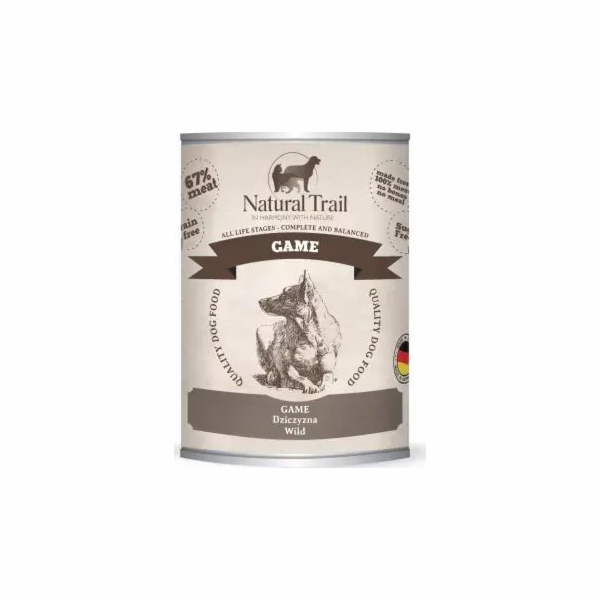 NATURAL TRAIL Game - vlhké krmivo pro psy - 800g