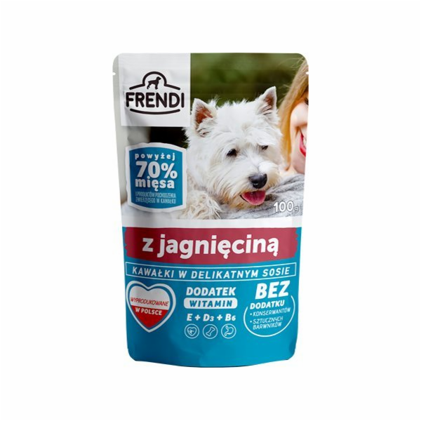 FRENDI Kousky v jemné omáčce s jehněčím masem - Mokré krm...