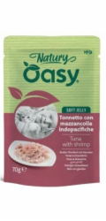 OASY Natury Soft Jelly Tuna with shrimp - mokré krmivo pro kočky - 70g