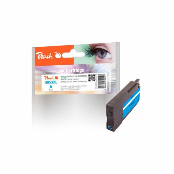 Peach Repasovaná azurová cartridge Patrone HP č. 953XL s ...