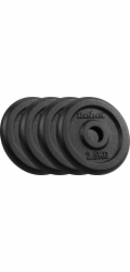 Rebel Sada litinových závaží 4x2,5kg, otvor 31mm, klasický talíř, REBEL ACTIVE