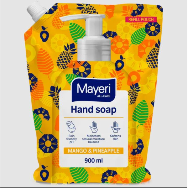 MAYERI&nbsp;Tekuté&nbsp;mýdlo&nbsp;s&nbsp;přídavkem&nbsp;manga&nbsp;a&nbsp;ananasu&nbsp;0,9&nbsp;l
