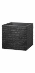 Hrnec Scheurich Stony Black, plast, O 29 cm