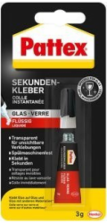Pattex&nbsp;tekuté&nbsp;lepidlo&nbsp;superlepidlo&nbsp;na&nbsp;sklo,&nbsp;tekuté,&nbsp;transparentní,&nbsp;schnoucí&nbsp;3g