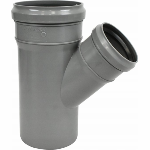 Marley HT jednoduchá odbočka 45° DN 110/75