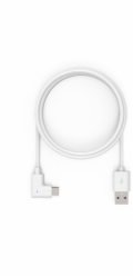 Compulocks 6ft 2.0 USB-A to 90-Degree USB-C Charging Cable Right Angle - USB kabel - USB (M) rovné do USB-C (M) pravoúhlý - 1.83 m - bílá - pro Compulocks Space Galaxy Tab A 8.4", Space Galaxy Tab S6,