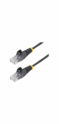 Startech 3m Slim LSZH CAT6 Ethernet Cable, 10 Gigabit Snagless RJ45 100W PoE Patch Cord, CAT 6 10GbE UTP Network Cable w/Strain Relief, Black, ETL, Low Smoke Zero Halogen - Category 6 - 28AWG (N6PAT30