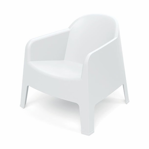 Prosperplast Zahradní židle Milano s područkami - bílá