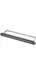 XtendLan Patch panel, 19  , 24 portů, vyjmutelné keystone, Cat6a, stíněný