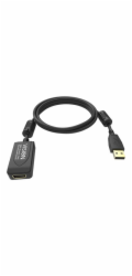 Vision Professional - Prodlužovací šňůra USB - USB (M) do USB (F) - USB 2.0 - 5 m - aktivní inline booster - černá